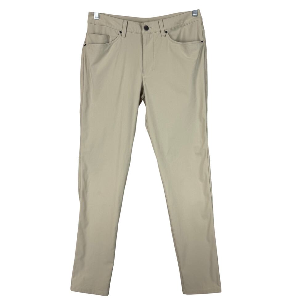 Lululemon ABC Slim Fit 5 Pocket Pant Wacky Khaki Men's Size 30 x 31 EUC